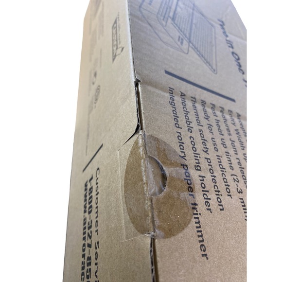 Nuova 2 in one Thermal Laminator/Paper Cutter White Gray 13" Max Width - Picture 4 of 4